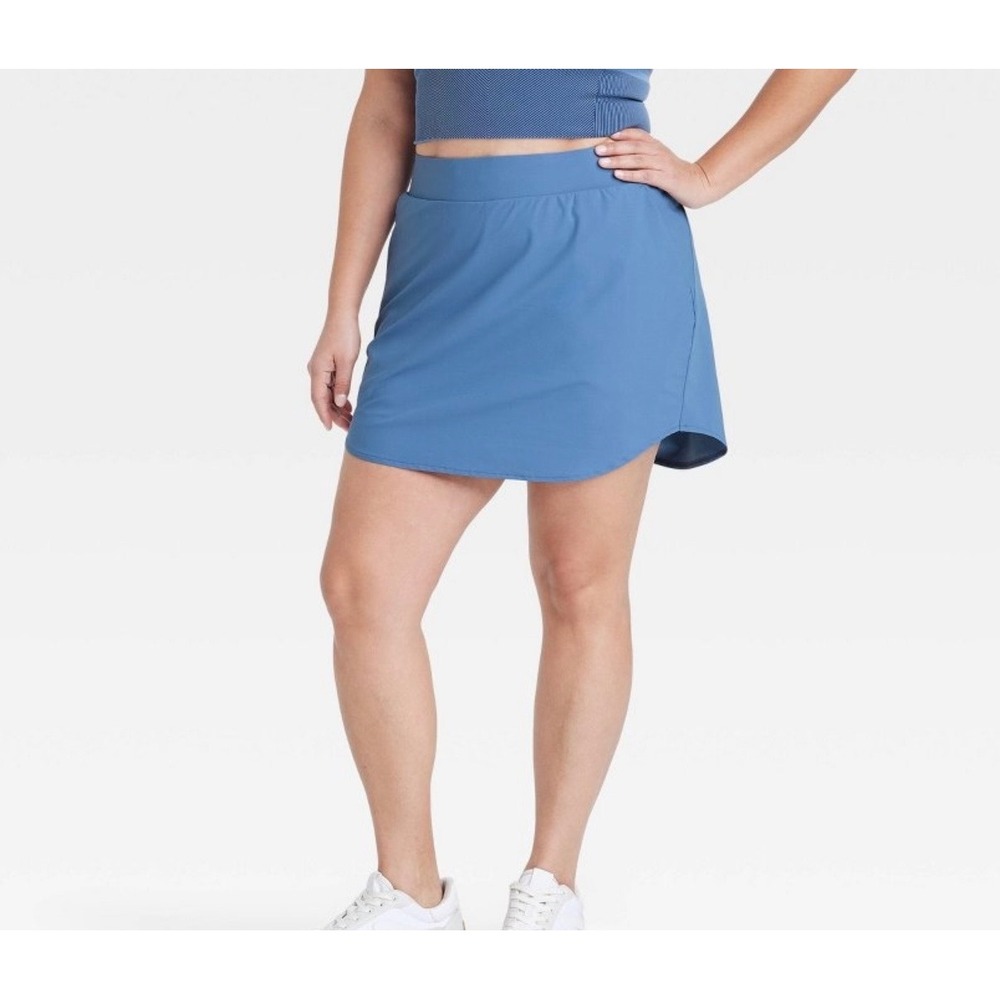 All in Motion Women Navy Blue Active Light Skort High Rise Large NWT W9067P